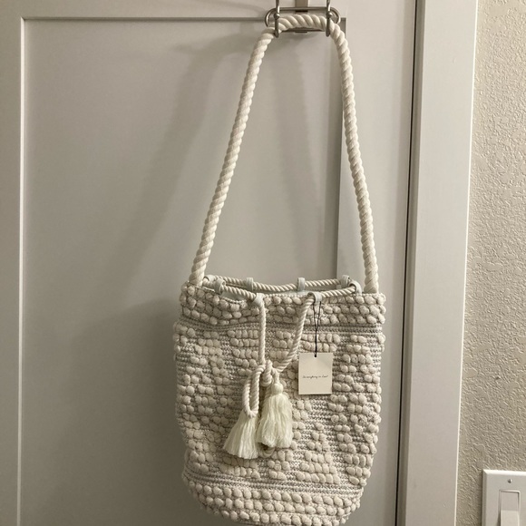 Boho crossbody bucket bag, NEW, rope tassel - Picture 5 of 9
